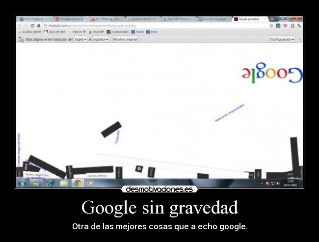Google sin gravedad -