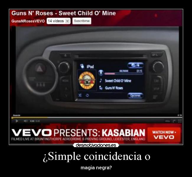 ¿Simple coincidencia o -