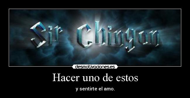 Hacer uno de estos - 