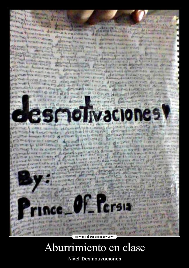 Aburrimiento en clase -