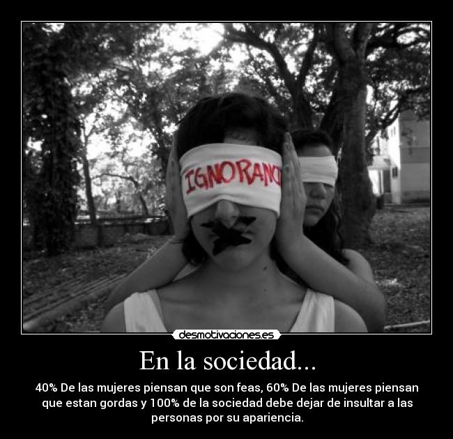 En la sociedad... -