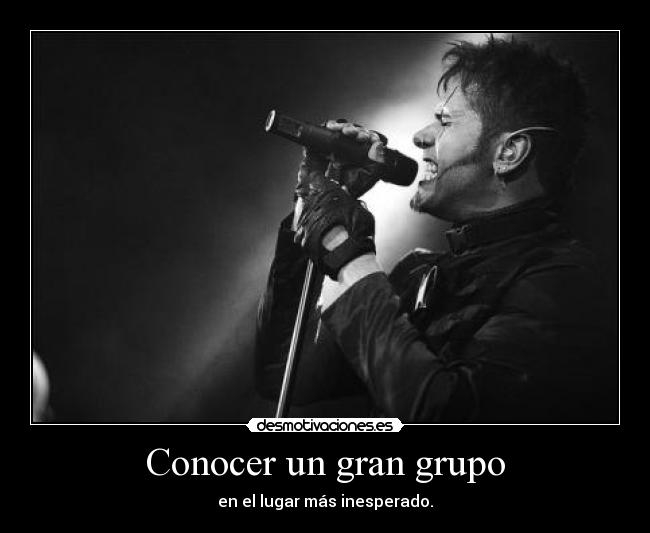 Conocer un gran grupo -