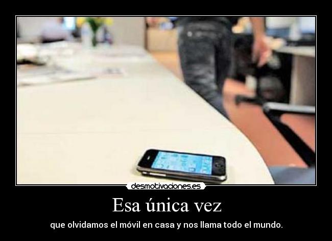Esa única vez -