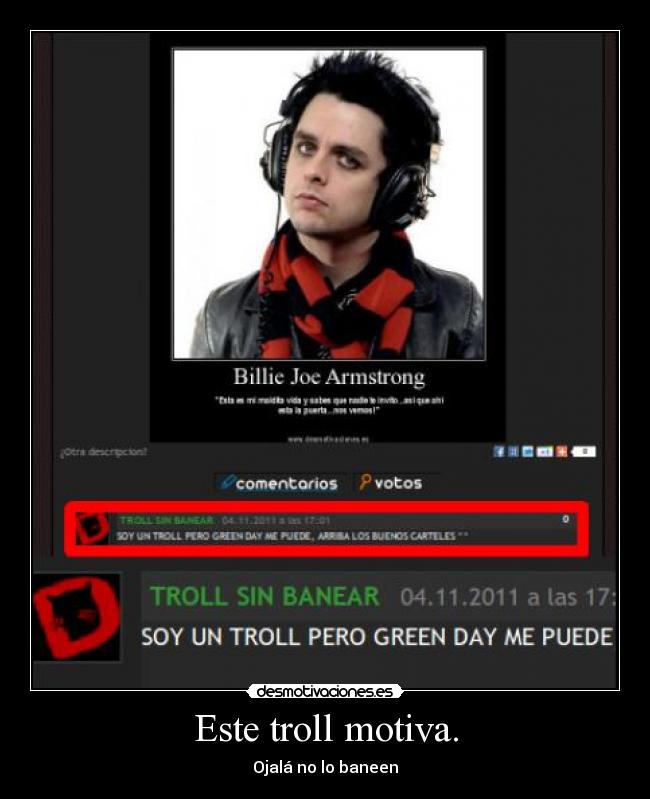 carteles troll green day xdddd desmotivaciones