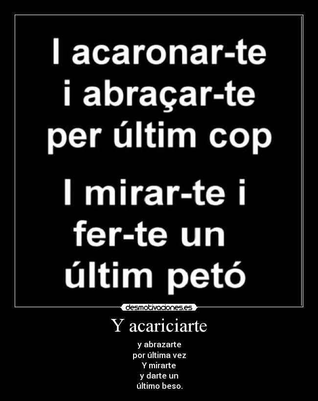 Y acariciarte - 