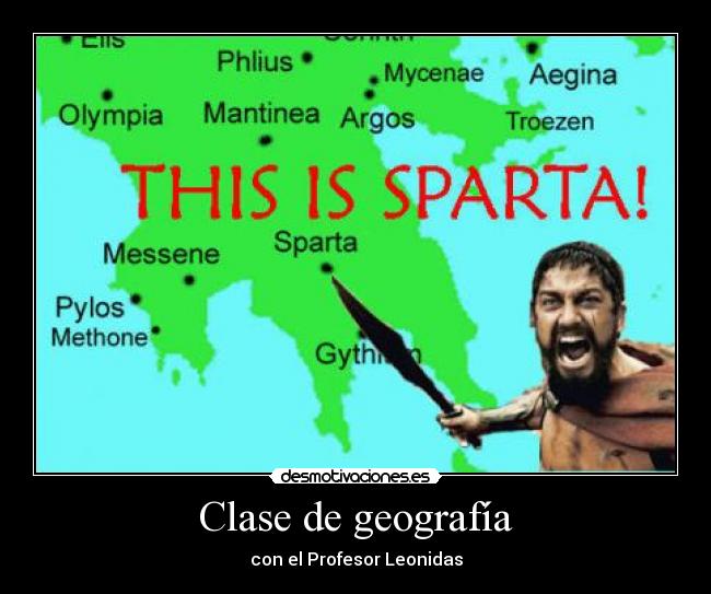 Clase de geografía - con el Profesor Leonidas