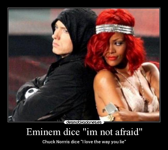 Eminem dice im not afraid -