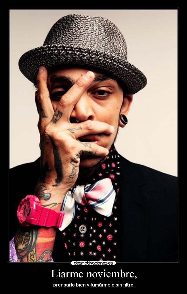 Liarme noviembre, -