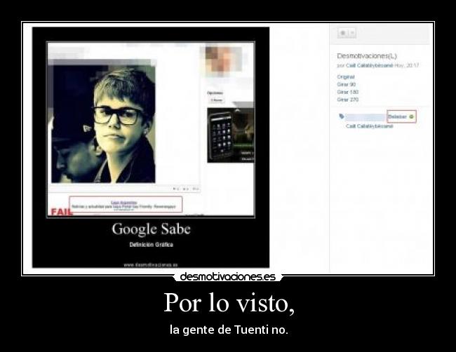 Por lo visto, - la gente de Tuenti no.