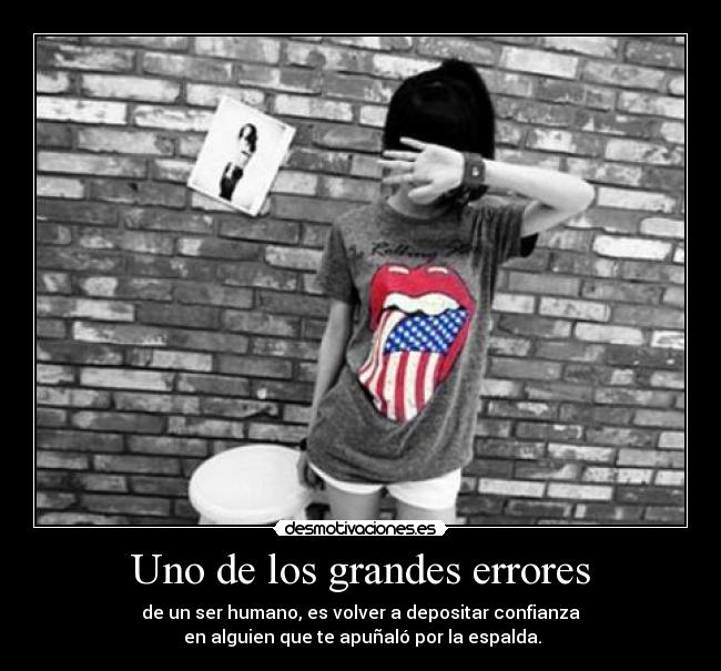 Uno de los grandes errores -