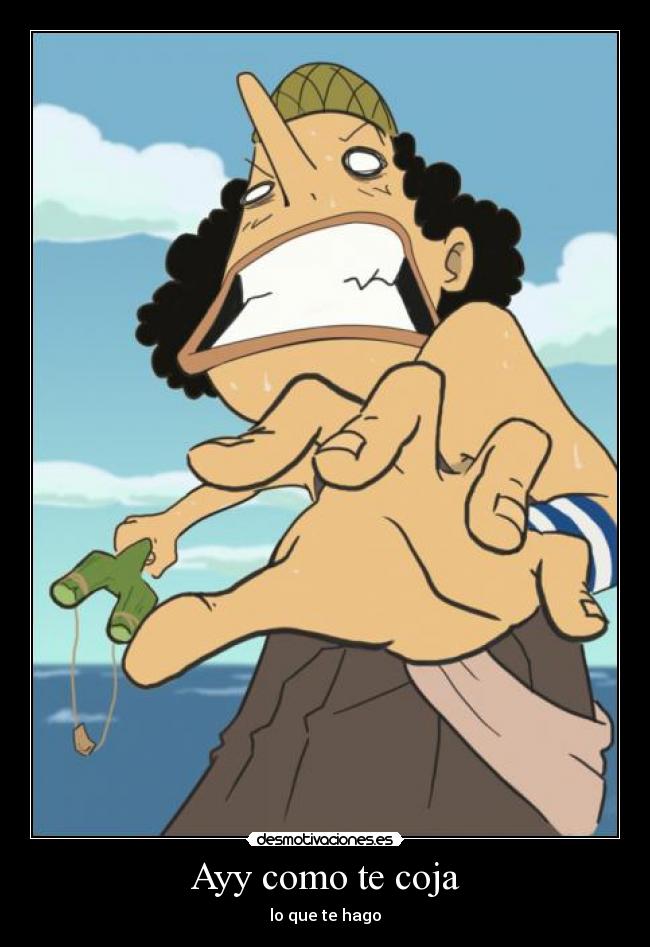 carteles usopp desmotivaciones