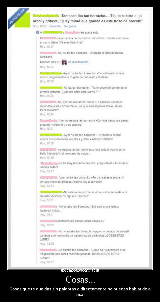 Cosas... - Cosas que te que das sin palabras o directamente no puedes hablar de a risa.