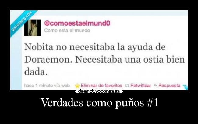 Verdades como puños #1 - 