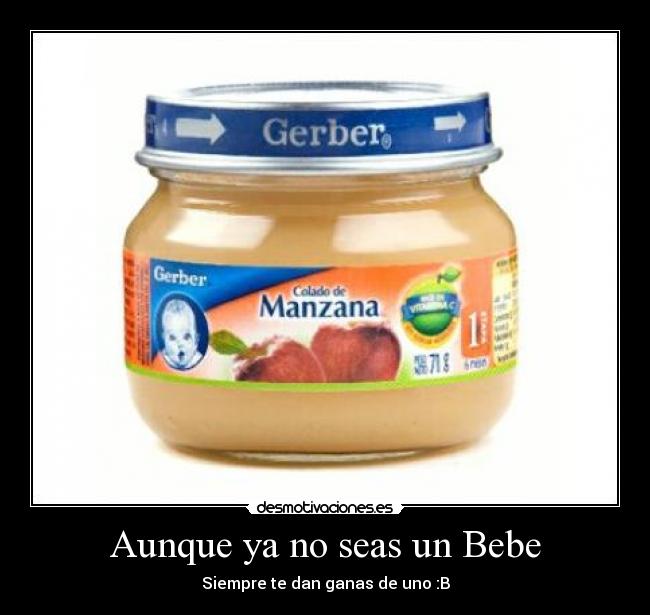 carteles gerber comida bebe desmotivaciones
