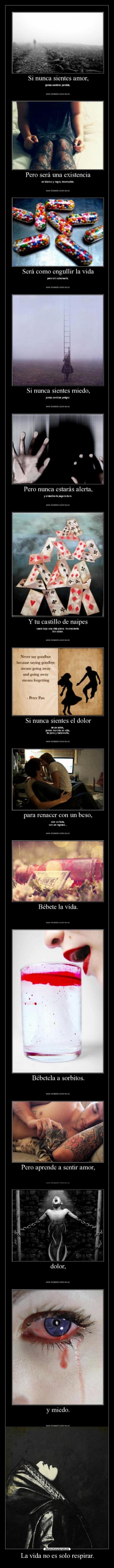 La vida no es solo respirar. - 