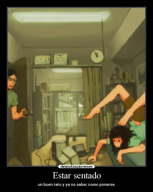 Estar sentado -
