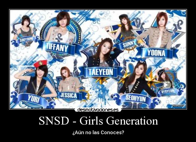 carteles kpop snsd girls generation pop mujeres corea asia desmotivaciones