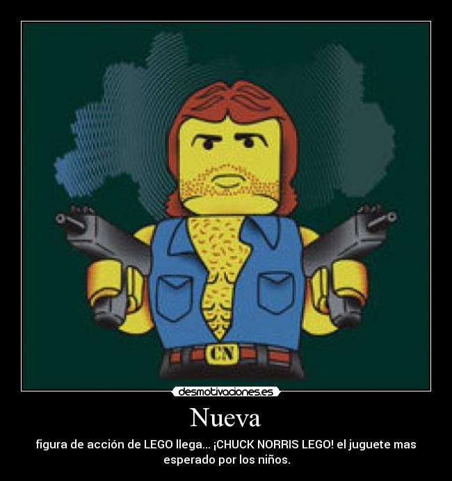 Nueva - figura de acción de LEGO llega... ¡CHUCK NORRIS LEGO! el juguete mas
esperado por los niños.