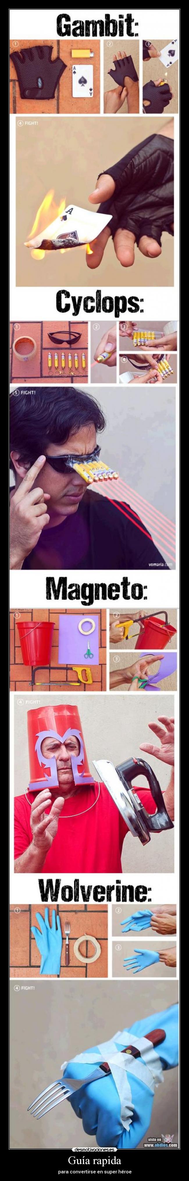 Guía rapida - para convertirse en super héroe