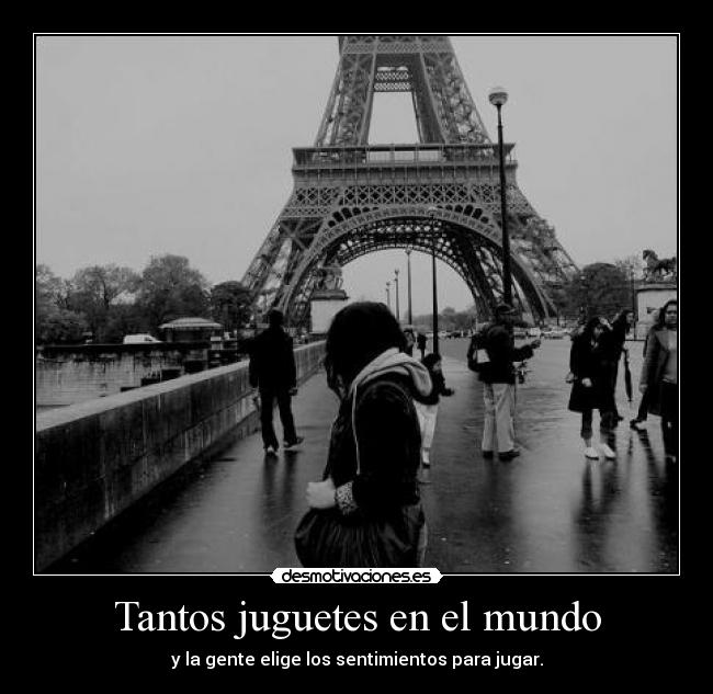 Tantos juguetes en el mundo -