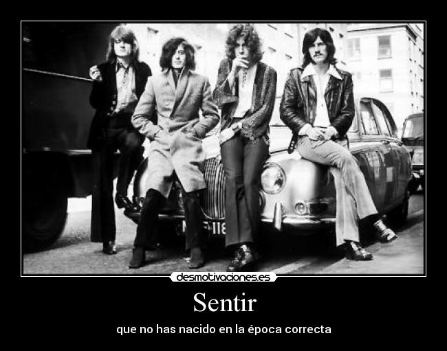 carteles epoca led zeppelin rock senitr correcta nacer desmotivaciones