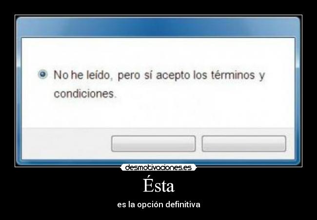 Ésta - es la opción definitiva
