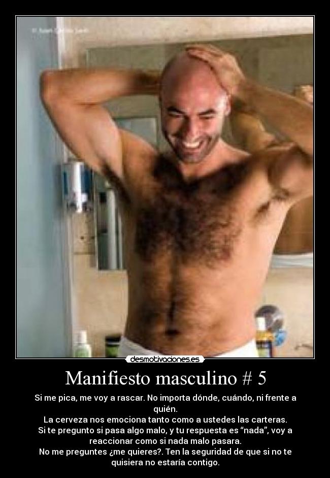 Manifiesto masculino # 5 -