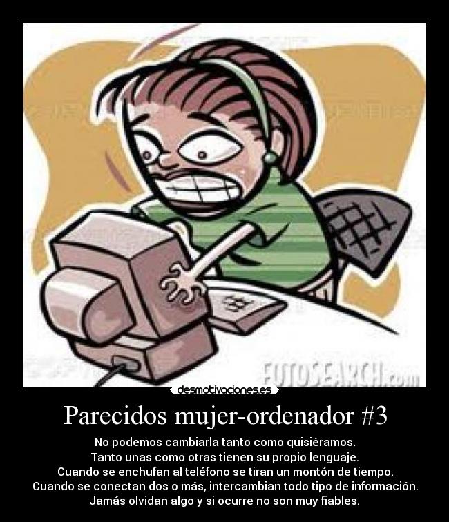 Parecidos mujer-ordenador #3 -