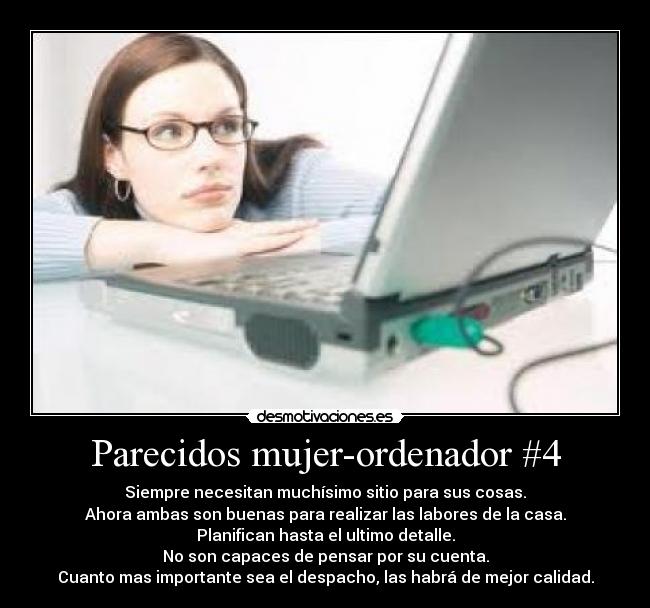 Parecidos mujer-ordenador #4 -