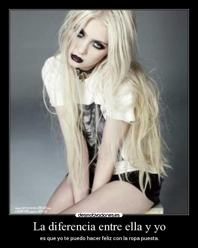 La diferencia entre ella y yo -