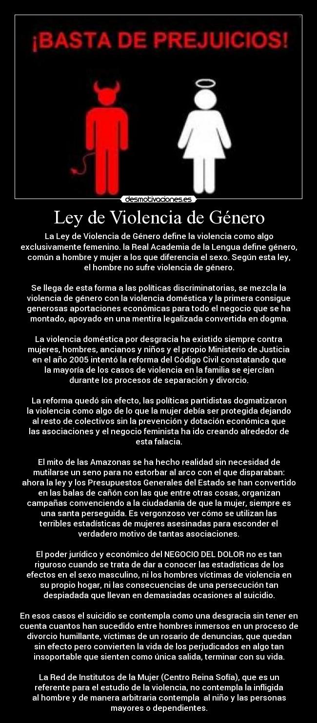 Ley de Violencia de Género -