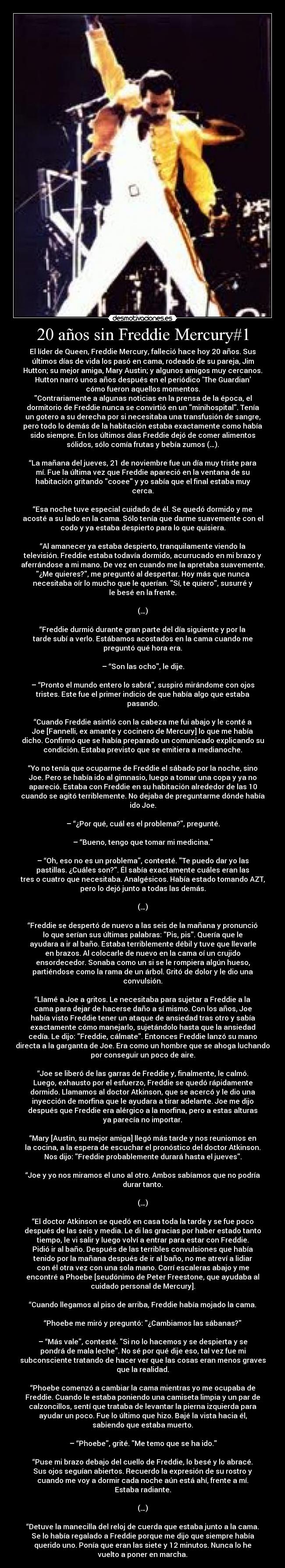 20 años sin Freddie Mercury#1 - 