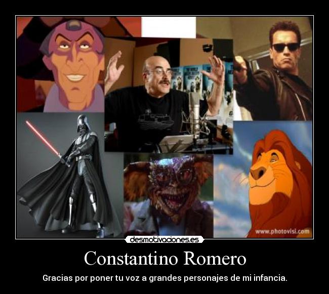 Constantino Romero - Gracias por poner tu voz a grandes personajes de mi infancia.