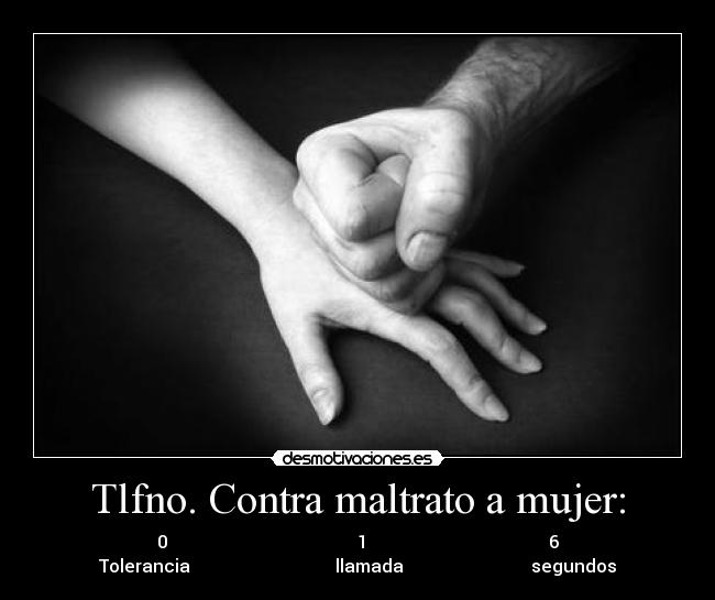 Tlfno. Contra maltrato a mujer: - 0 1 6
Tolerancia llamada segundos