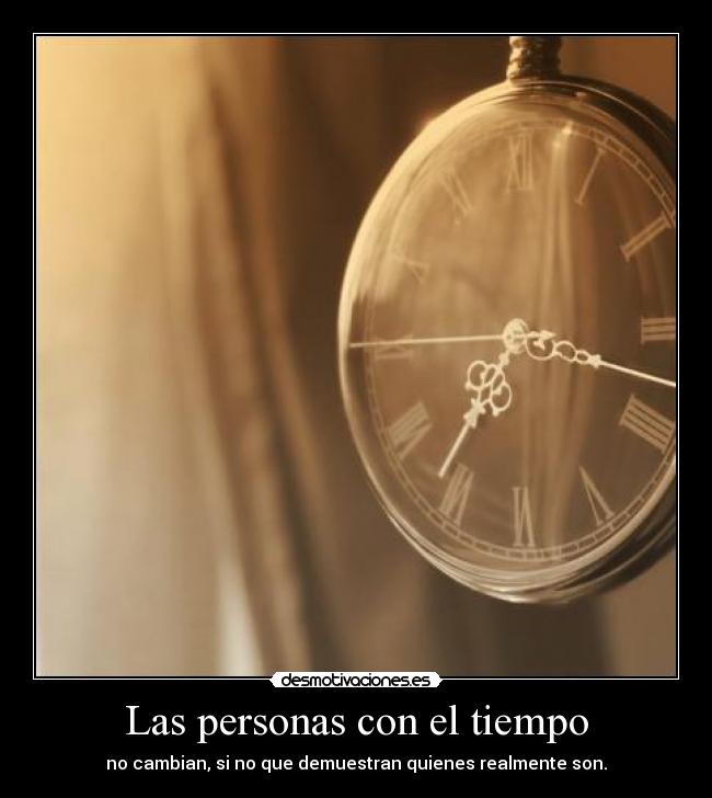 Las personas con el tiempo -