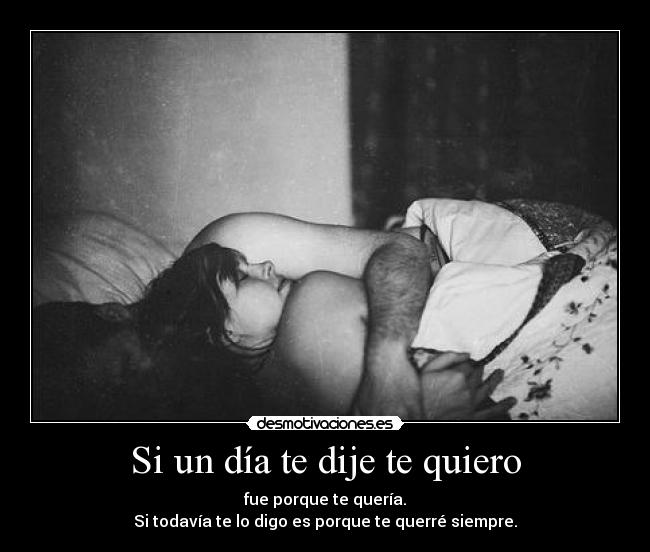 Si un día te dije te quiero -