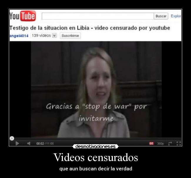 Videos censurados - que aun buscan decir la verdad