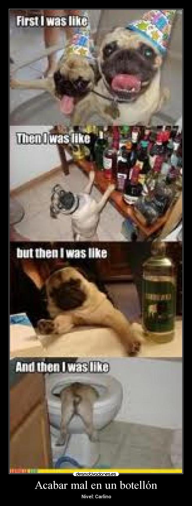 Acabar mal en un botellón - Nivel: Carlino