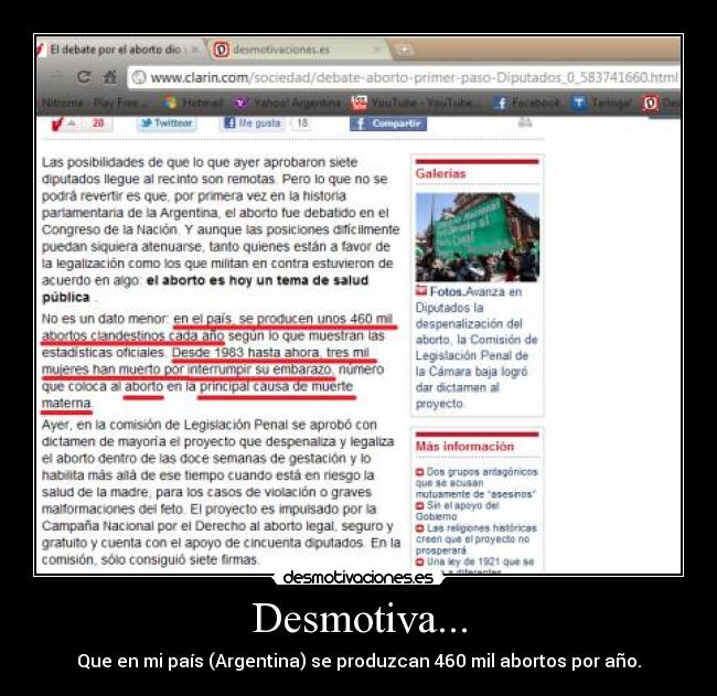 Desmotiva... -