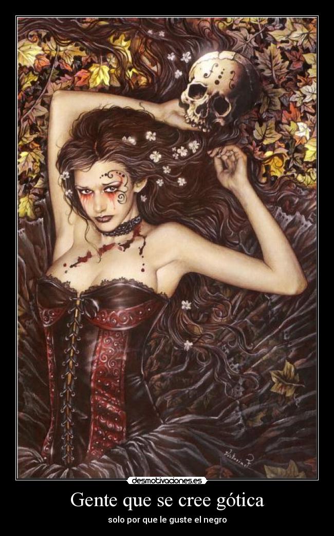 Gente que se cree gótica - 