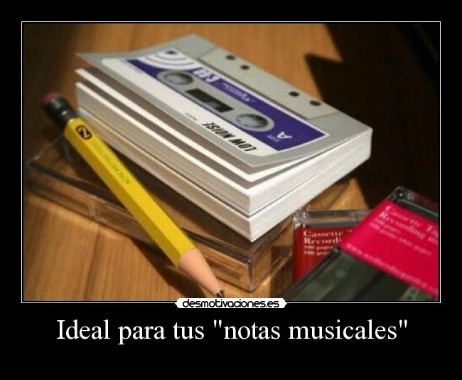 Ideal para tus notas musicales -