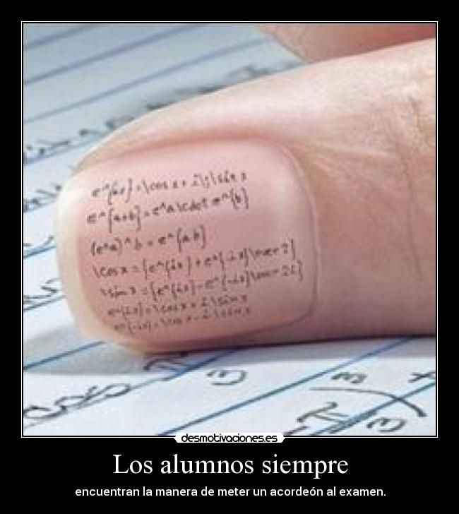 Los alumnos siempre - 