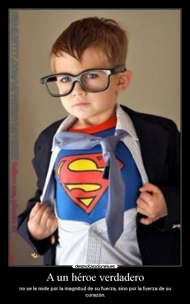 carteles heroe superman nino gafas locuraenpersona desmotivaciones