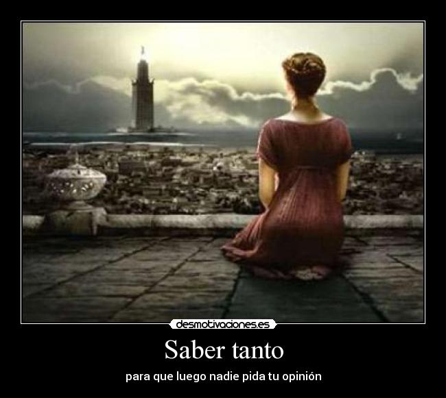 Saber tanto -