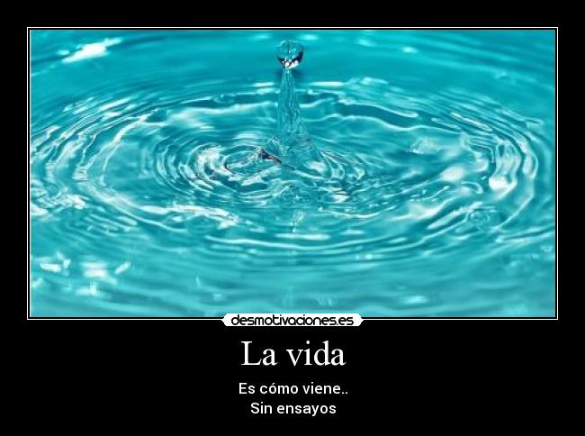 La vida - Es cómo viene..
Sin ensayos