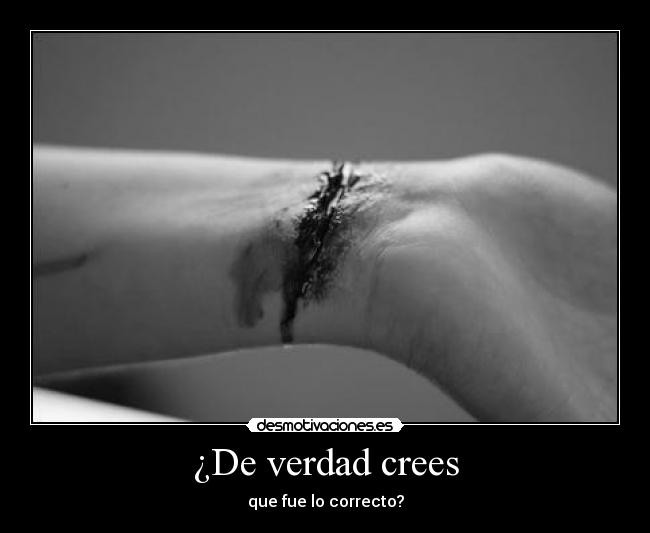 ¿De verdad crees -