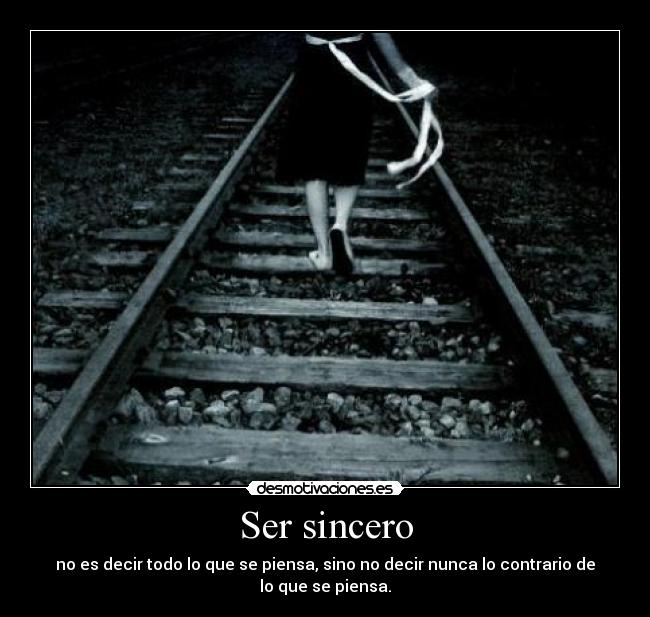 Ser sincero - 