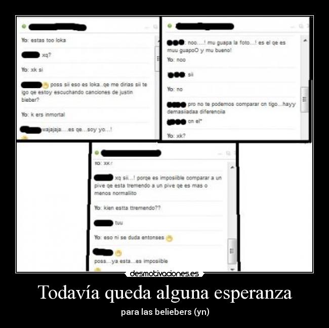 Todavía queda alguna esperanza - para las beliebers (yn)