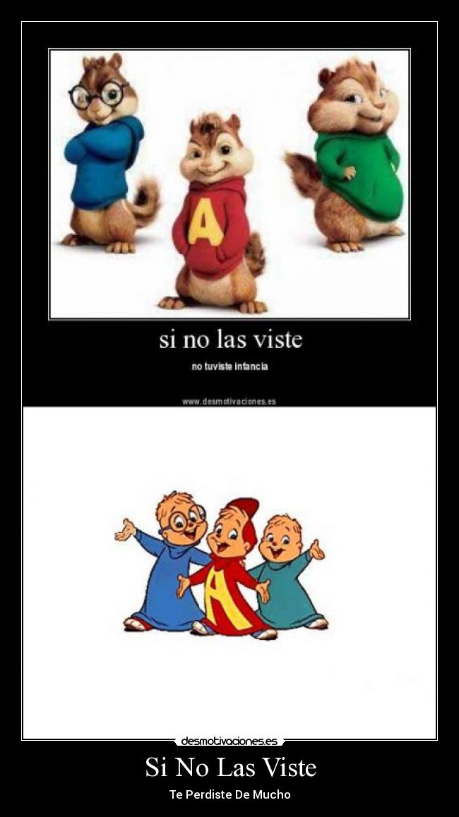 carteles chipmunks desmotivaciones