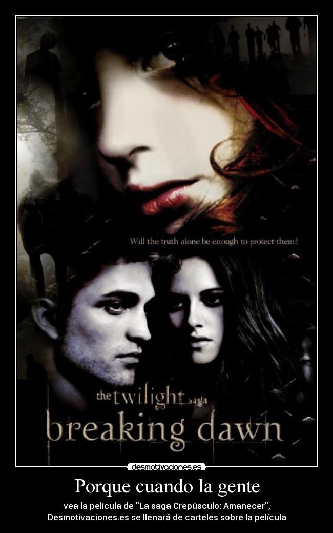 Porque cuando la gente -